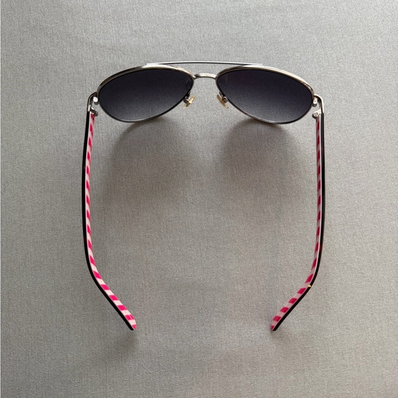 Kate Spade Blossom Aviator Sunglasses w/ Case | Gray Lenses | Chic & Playful - Picture 6 of 7